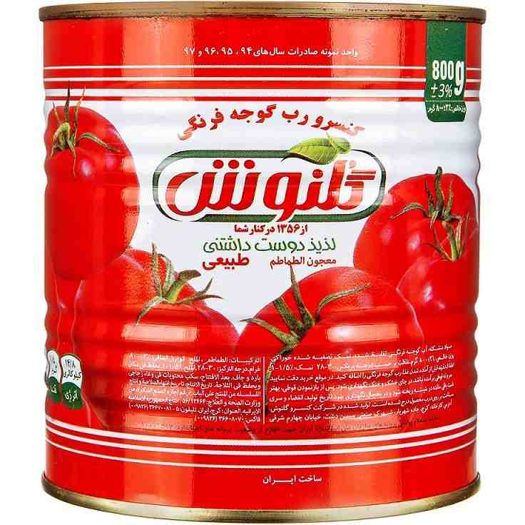 رب گوجه فرنگی گلنوش راز خوش‌رنگ شدن خورشت‌های خانگی